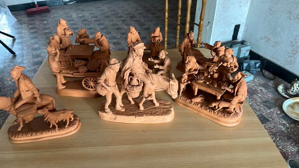 Terracotta karakterset, Antiek en Kunst, Ophalen