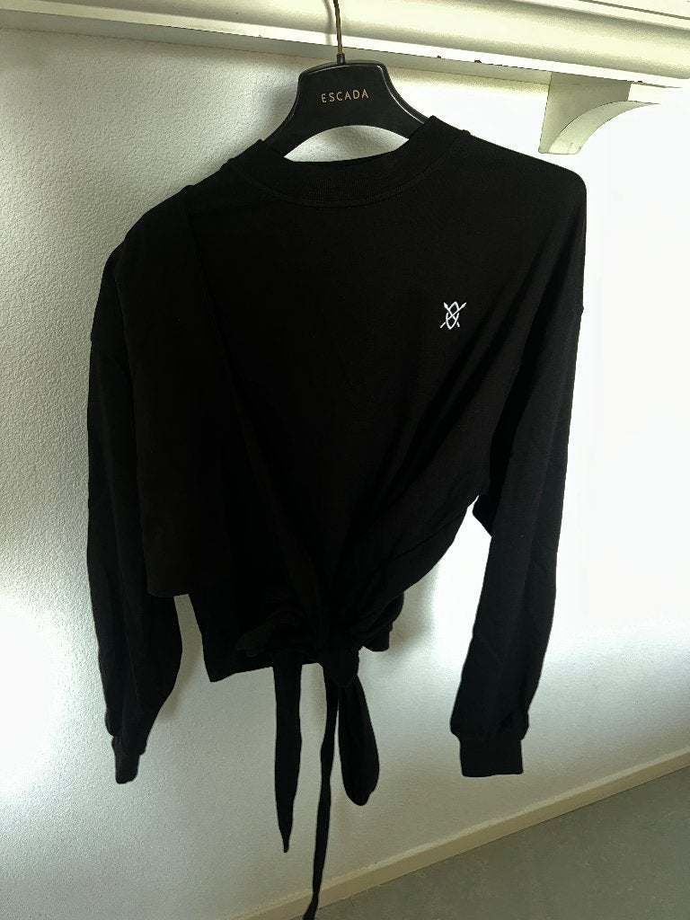 Zwarte sweater met wikkel-/strikdetail Daily Paper, Maat 38/40 (M), Zwart, Ophalen of Verzenden, Daily Paper