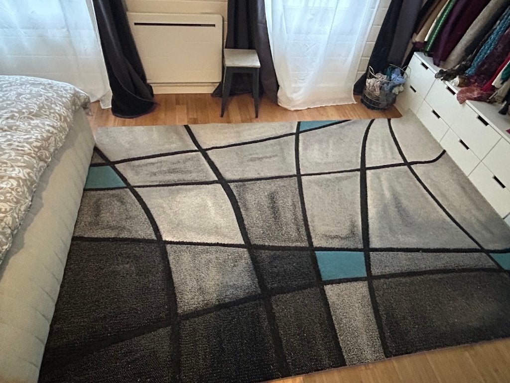 Grand Tapis Moderne Géométrique - 200x290 cm, Maison & Meubles, 200 cm ou plus, 200 cm ou plus, Enlèvement, Utilisé