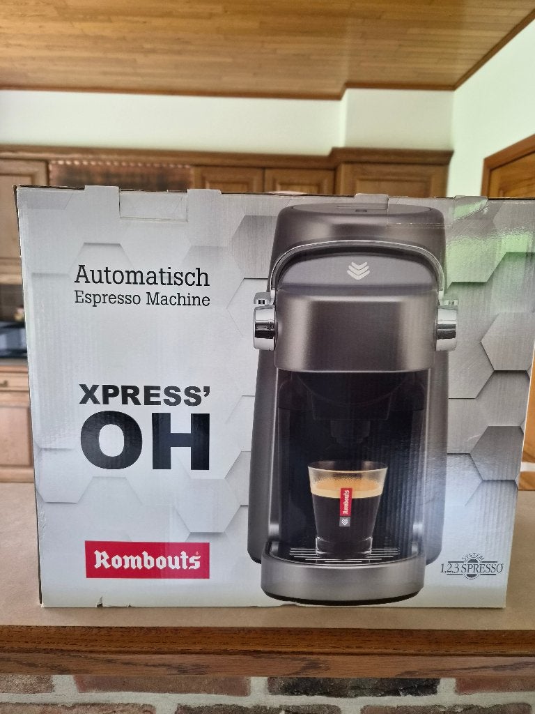 Rombouts Xpress' OH, Machine à espresso, Réservoir d'eau amovible, Dosettes et capsules de café, Comme neuf