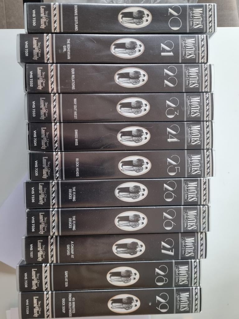 Laurel en hardy vhs video casettes nr 20 tot 29, Ophalen