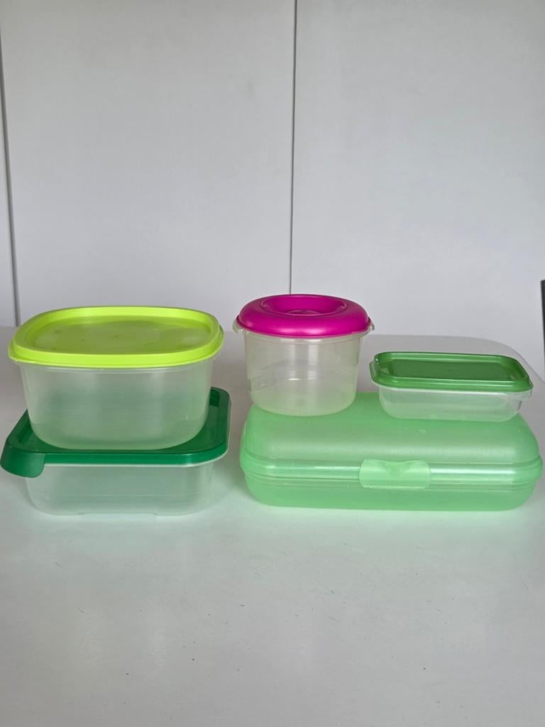 Brood- en snack dozen set (5 stuks), Ophalen of Verzenden, Zo goed als nieuw
