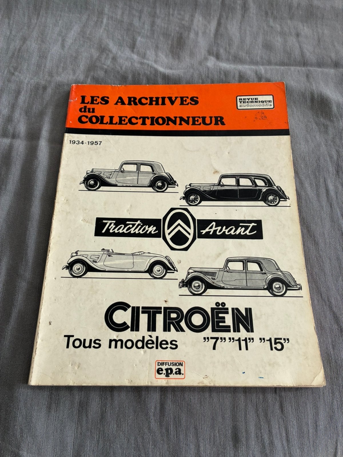 revue technique Citroën traction 7 11 15, Enlèvement