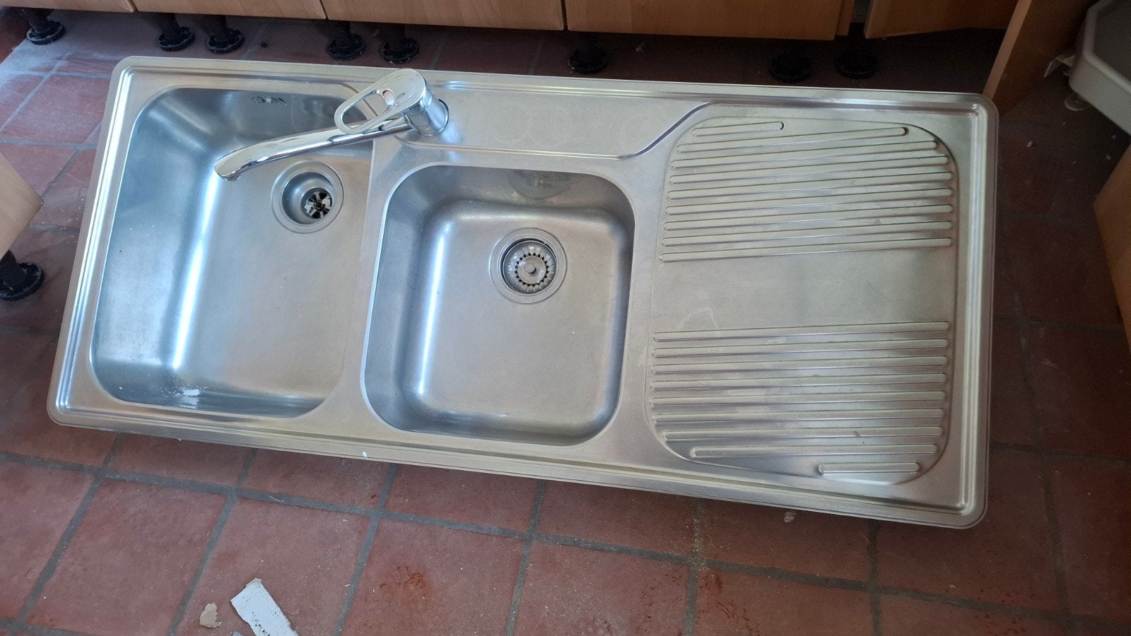 spoelbak met kraan, Ophalen, Gebruikt, 50 tot 75 cm, 100 tot 150 cm