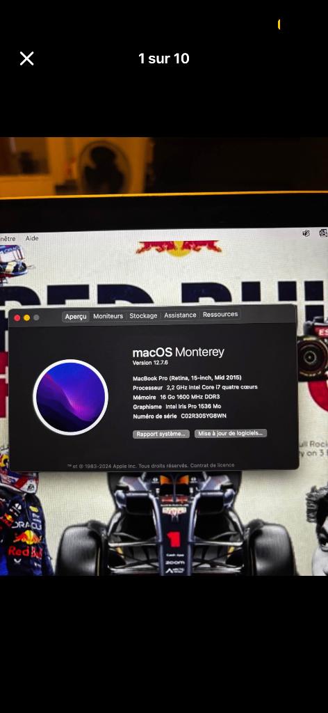 VENTE URGENTE : Apple MacBook Pro, Informatique & Logiciels, Apple Macbooks, Comme neuf, MacBook Pro, 15 pouces, 2 à 3 Ghz, 1 TB ou plus