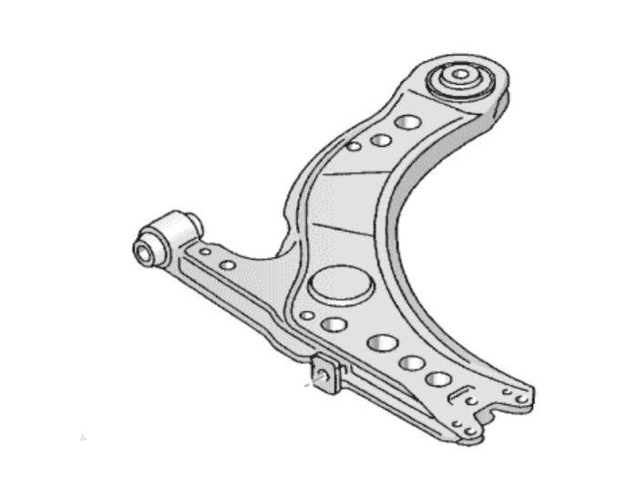 Draagarm links-voor van een Volkswagen Golf, Gebruikt, -, Volkswagen, -
