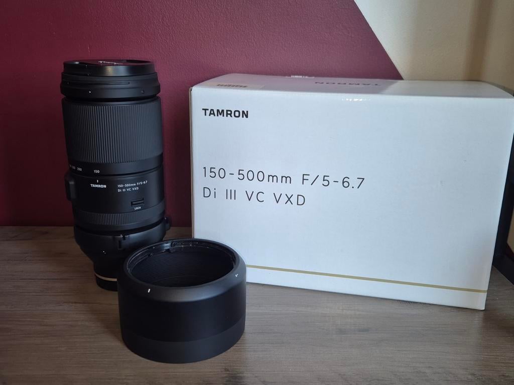 Objectif hybride sony FE Tamron 150-500mm f/5-6,7 Di III, Ophalen