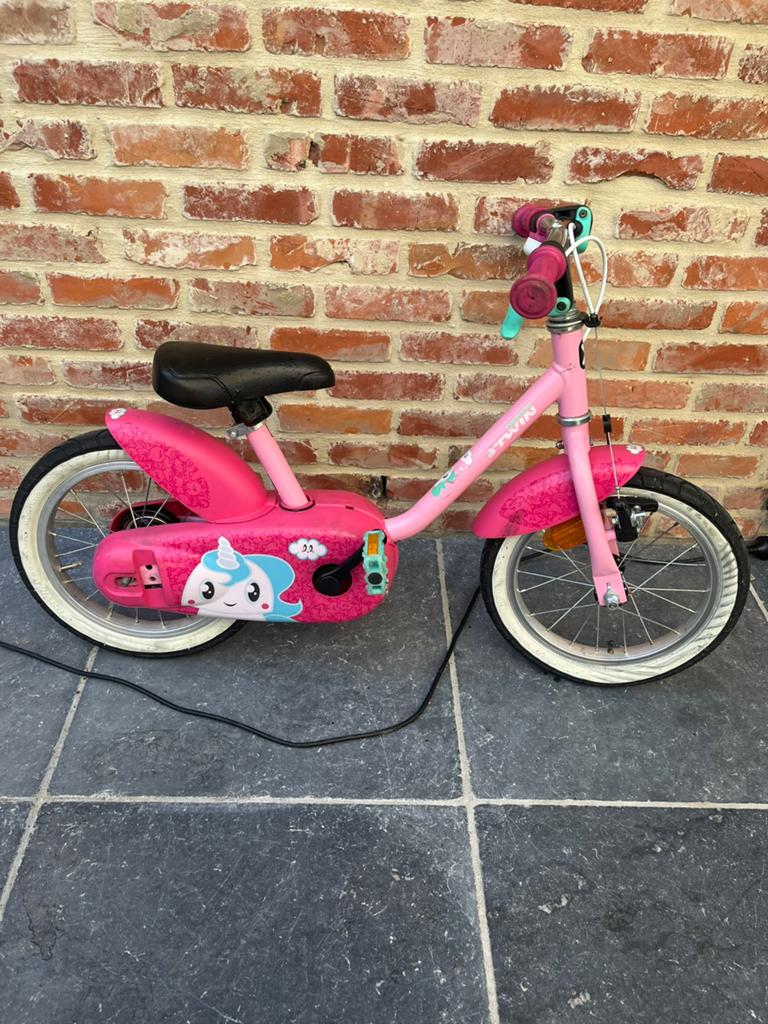 Meisjesfiets 3-4 jaar, Ophalen, Gebruikt, 14 inch of minder