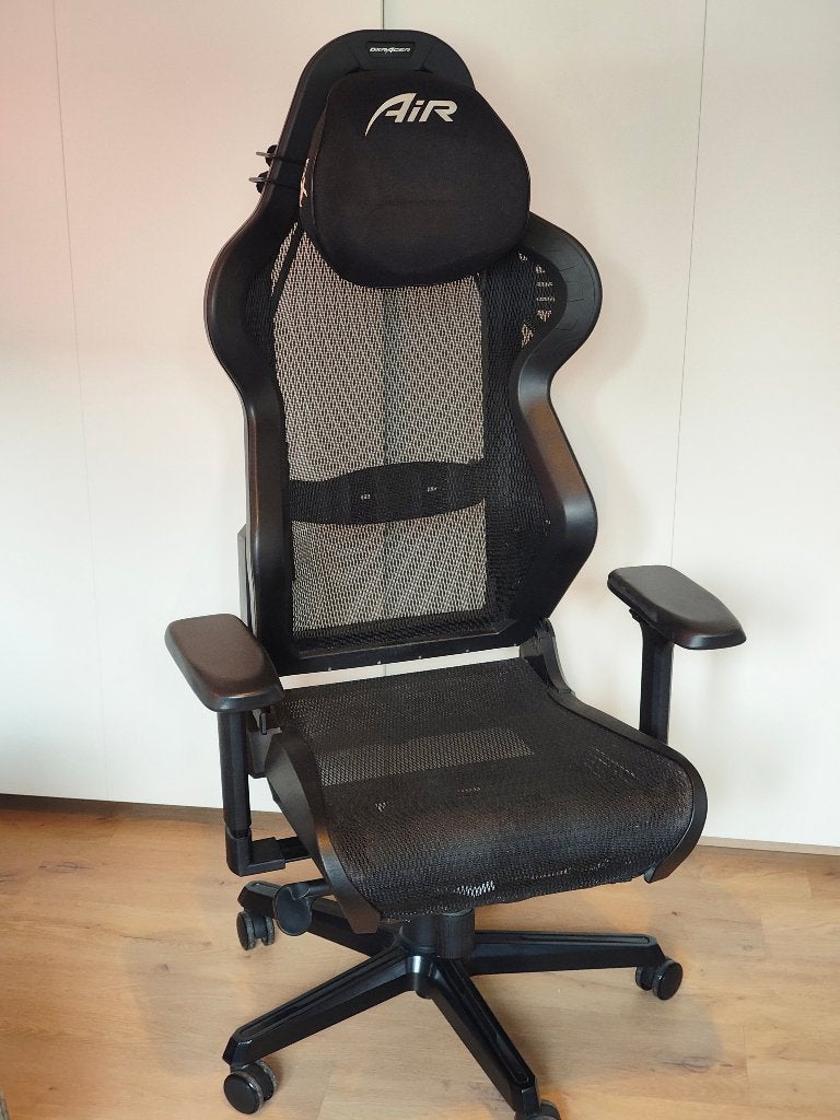 DXRacer Air R1S Ergonomische Gaming Bureaustoel, Huis en Inrichting, Bureaustoelen, Ophalen, Gaming bureaustoel, Gebruikt, Zwart