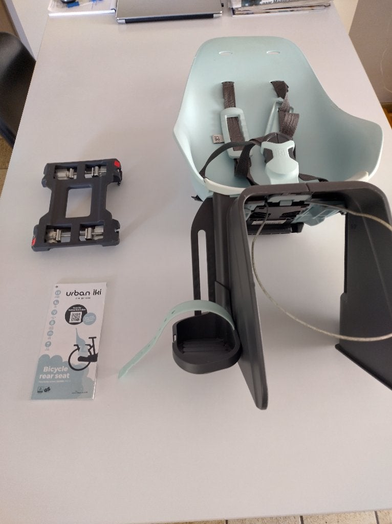 Urban iki Fietsstoeltje voor elektrische fietsen, Ophalen, Achterzitje, 9 t/m 18 kg, Urban Iki