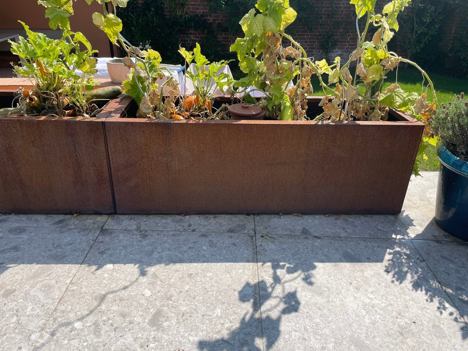Corton staal plantenbak - nooit gebruikt., Tuin en Terras, Ophalen, 100 cm of meer, Nieuw, Balkon