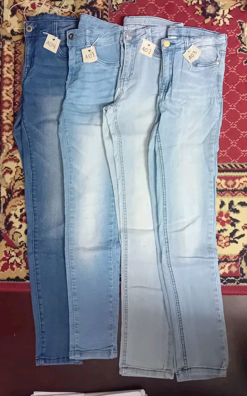 set skinny jeans, maat 152, 11-12 jaar, Kinderen en Baby's, Kinderkleding | Maat 152, Ophalen, Gebruikt, Meisje, Broek