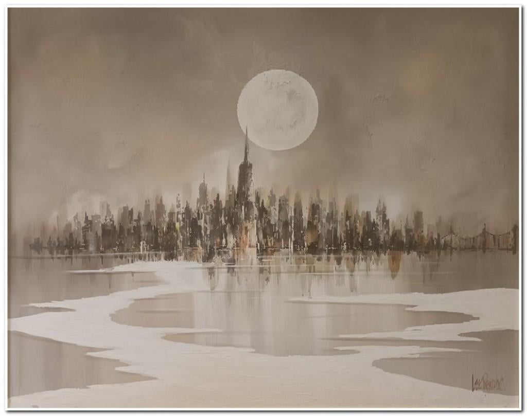 Lee Reynolds Burr (1936) - Olieverf op doek, Enlèvement