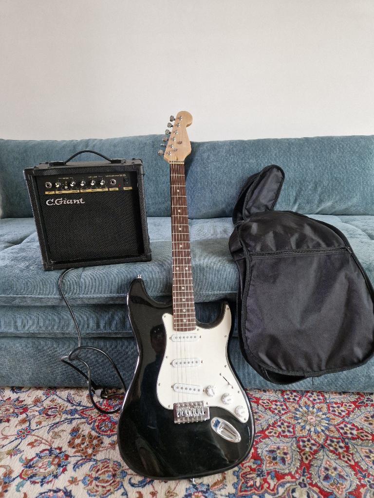 Guitare électrique, Musique & Instruments, Instruments à corde | Guitares | Électriques, Autres marques, Avec ampli, Enlèvement