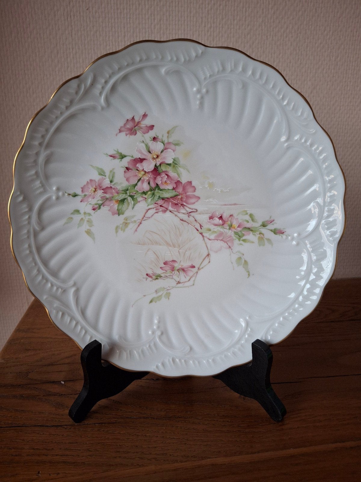 Assiette vintage en porcelaine de Limoges - Porcelaines Tern, Antiquités & Art, Enlèvement