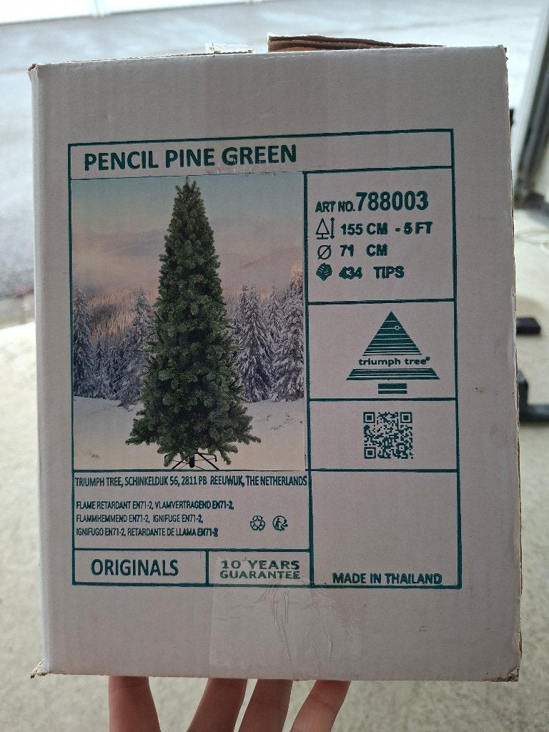 Kunstkerstboom Triumph Tree (155 cm - Ø 71 cm) - Compleet, Diversen, Ophalen, Zo goed als nieuw