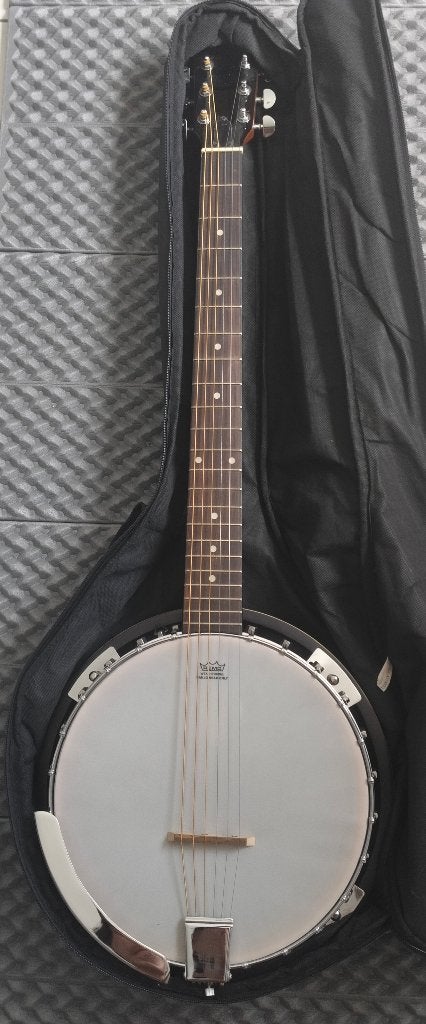 Harley Benton Banjo 6-string REMO + HOES, Enlèvement, Comme neuf