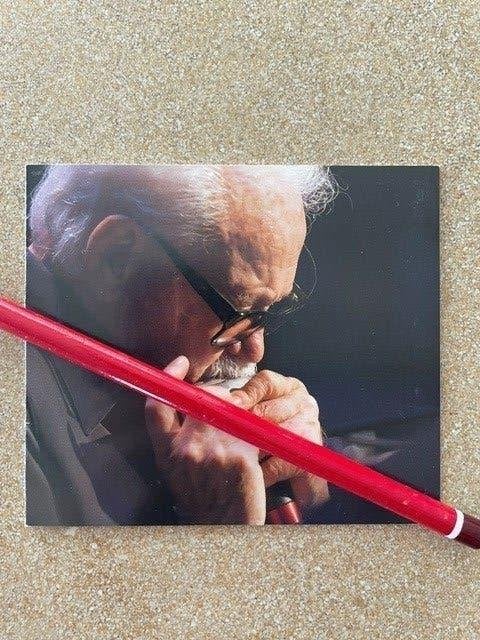 Belgisch Jazzmuzikant/Componist Baron Toots Thielemans, Ophalen of Verzenden, Bidprentje