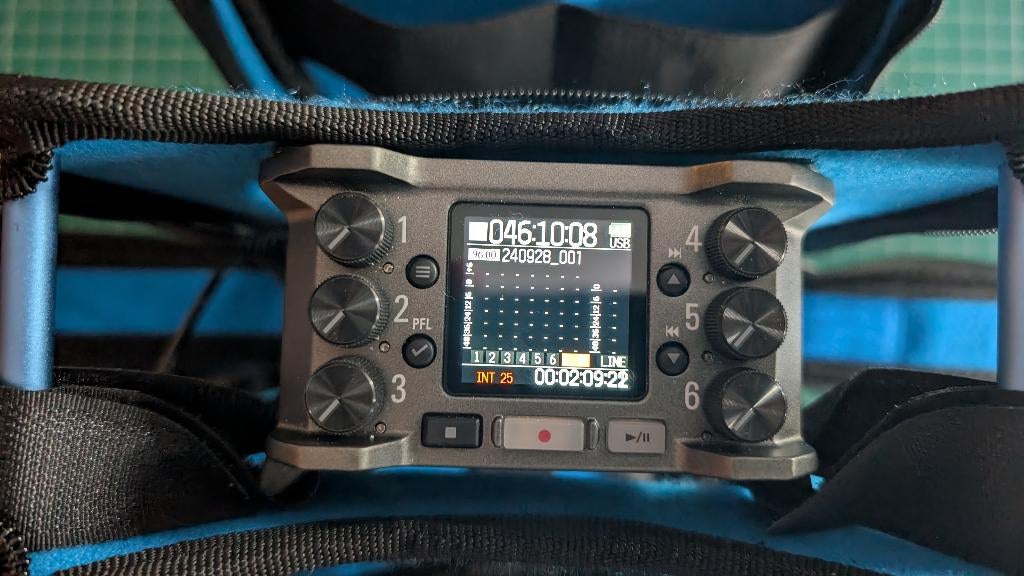 Zoom F6 (32bit-Float) + Ocra Bag, Ophalen, Zo goed als nieuw, Audio