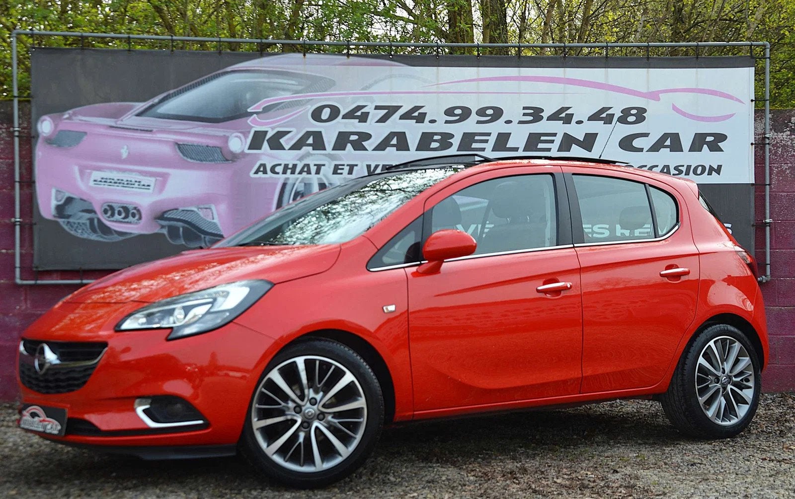 Opel Corsa 1.4i Cosmo BOITE AUT TOIT OUV CARPLAY CAM 66.844K, Rouge, Achat, 90 ch, Euro 6