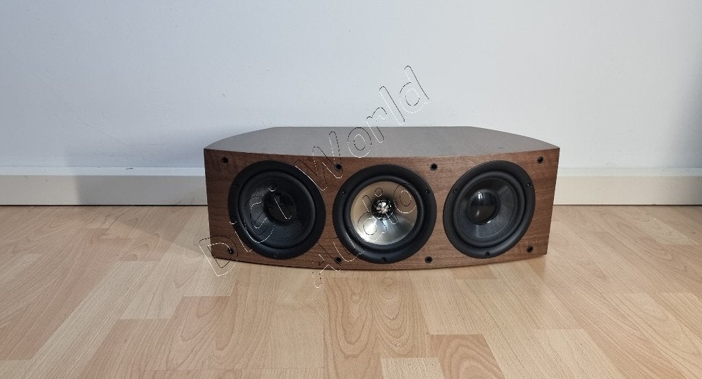 Haut-parleur central KEF IQ60C - Noyer américain, Enlèvement ou Envoi, Comme neuf, 120 watts ou plus, Haut-parleur central