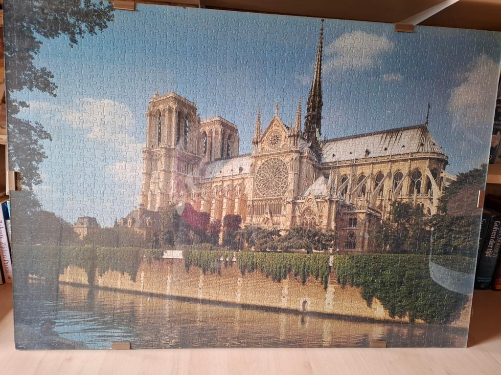 Ingelijste puzzel Notre Dame de Paris, Huis en Inrichting, Woonaccessoires | Schilderijen, Tekeningen en Foto's, Ophalen