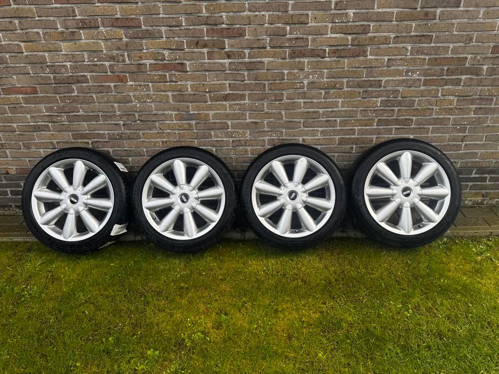 MINI SPORT VELGEN 18 INCH NIEUWSTAAT | ZOMERBANDEN, Ophalen, 18 inch, Band(en), Zomerbanden