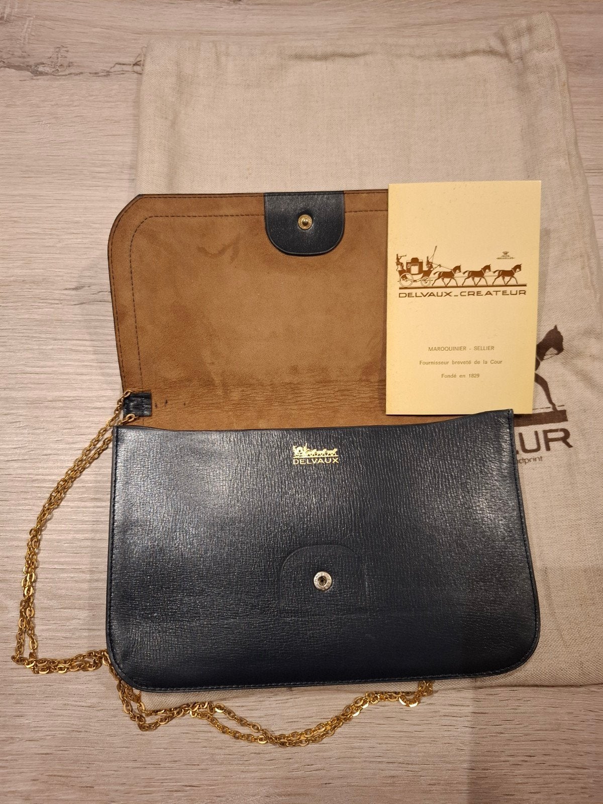 Delvaux handtas met certificaat, Handtassen en Accessoires, Ophalen, Nieuw, Blauw, Schoudertasje