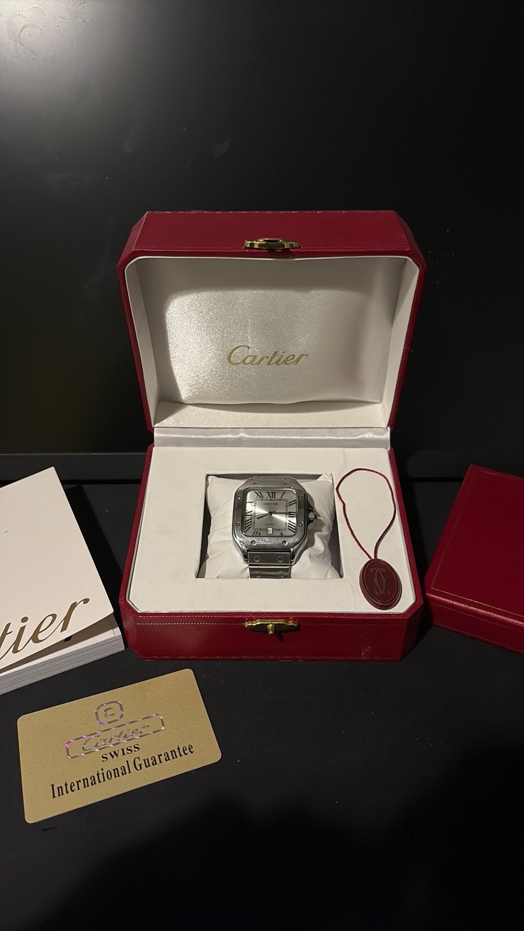 Cartier santos, Ophalen