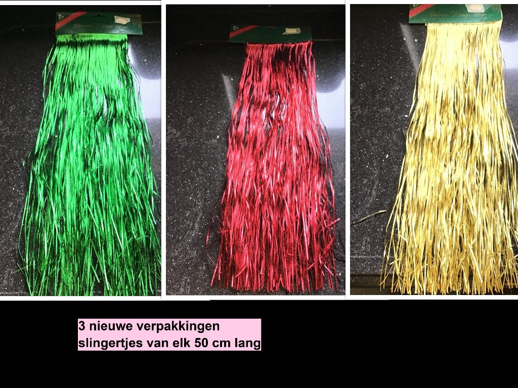 3 nieuwe slingers kerst, Ophalen of Verzenden, Nieuw