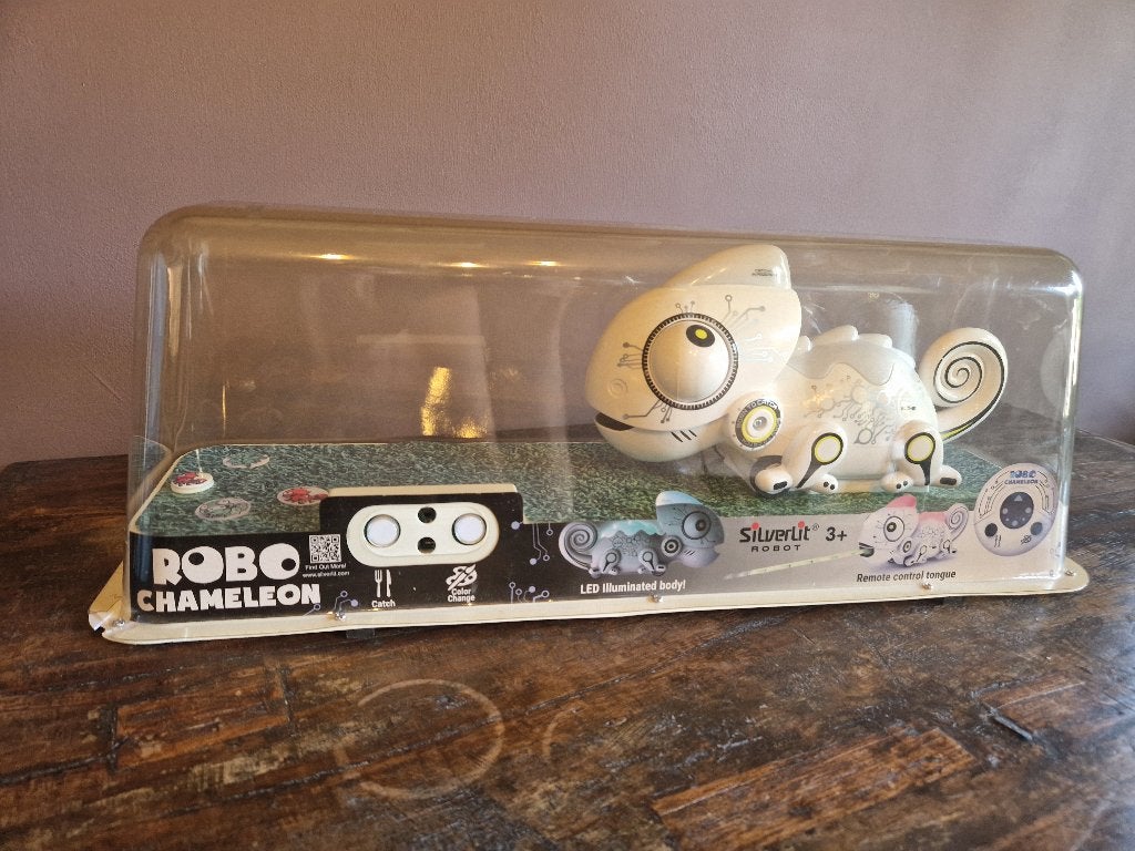 Vintage Speelgoed Display Robo Chameleon 1970, Ophalen of Verzenden
