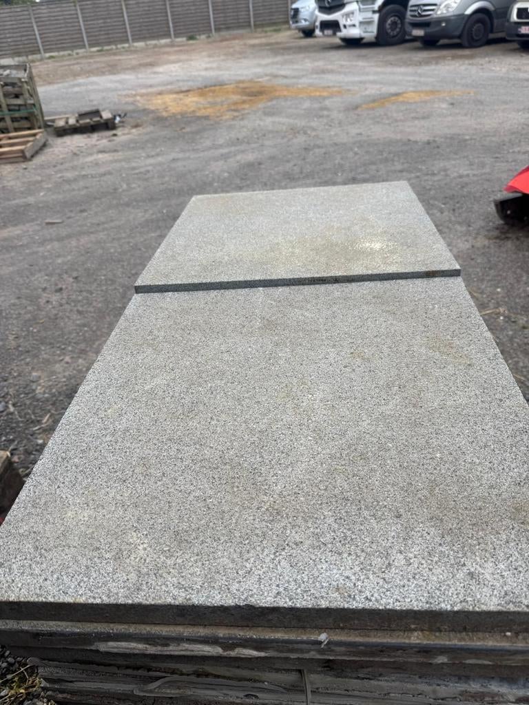Carreaux de granit, Jardin & Terrasse, Pavé & Dalles, Comme neuf, Tuiles de terrasse, Pierre naturelle, 10 m²² ou plus, Sablée