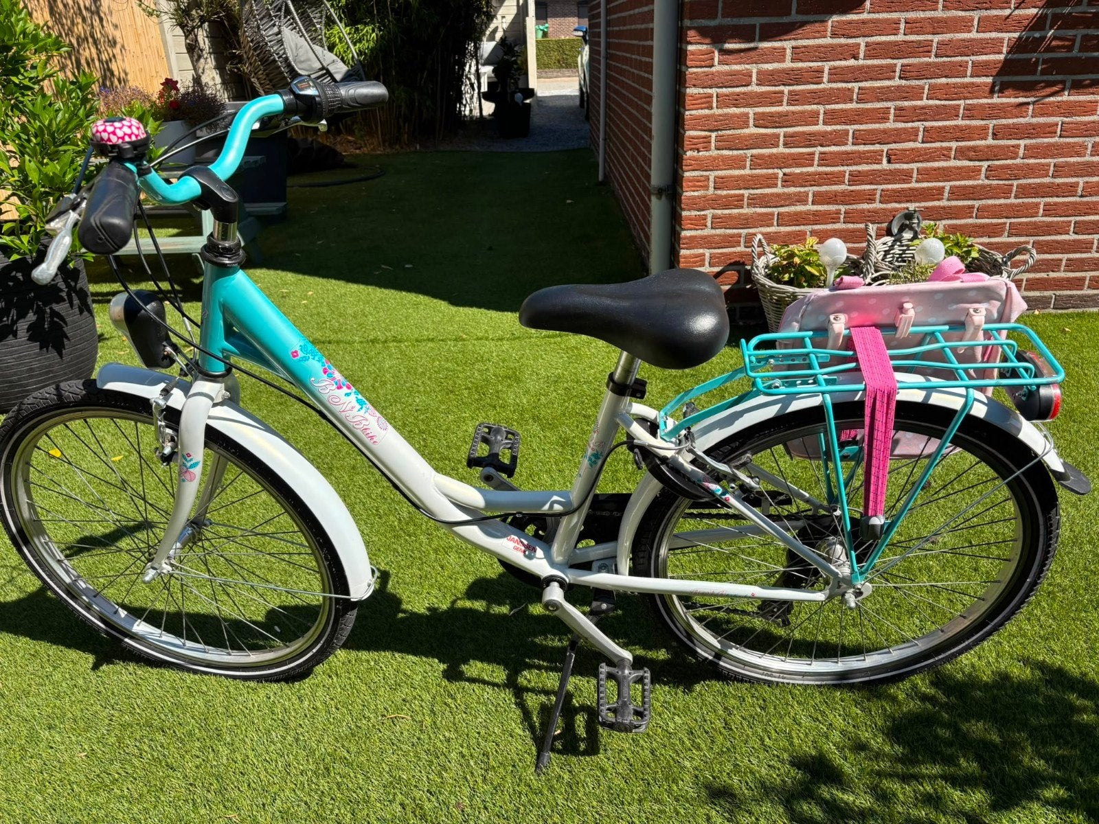 meisjes fiets zo goed als nieuw, Vitesses, Comme neuf, Enlèvement, Frein sur jante