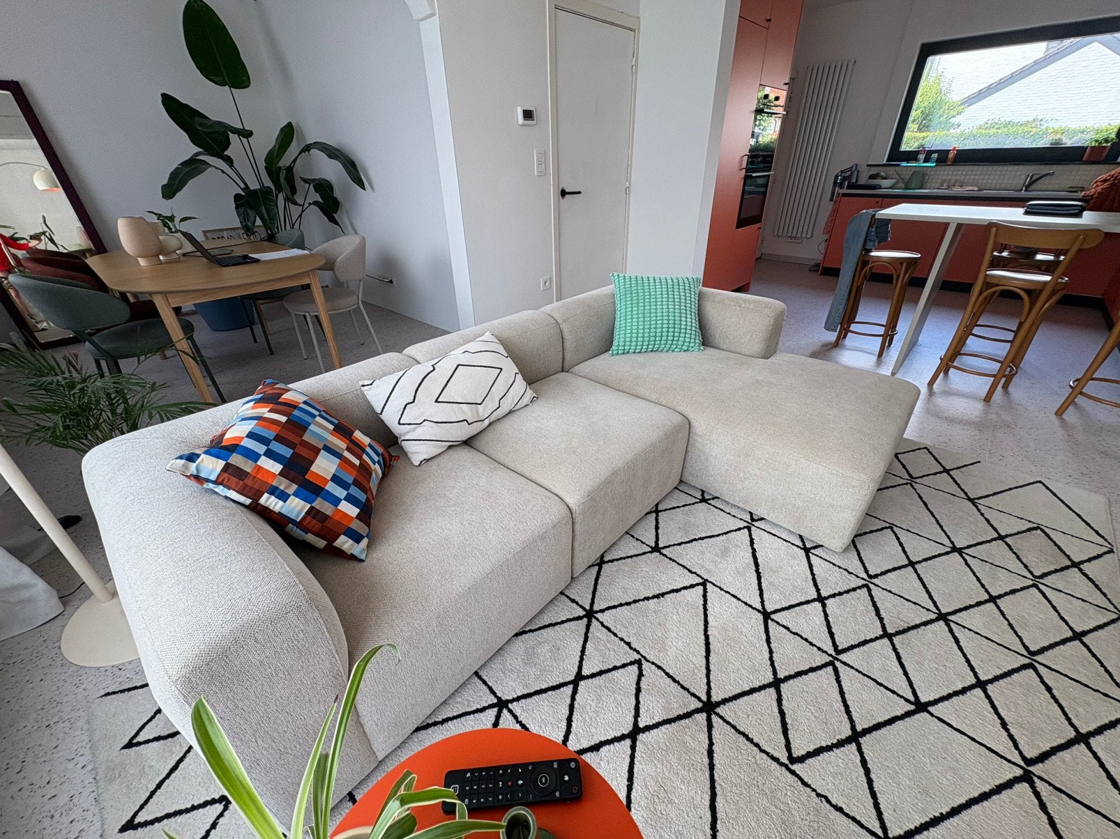 Zetel als nieuw! 3 maand oud, Huis en Inrichting, Ophalen, Zo goed als nieuw, Stof