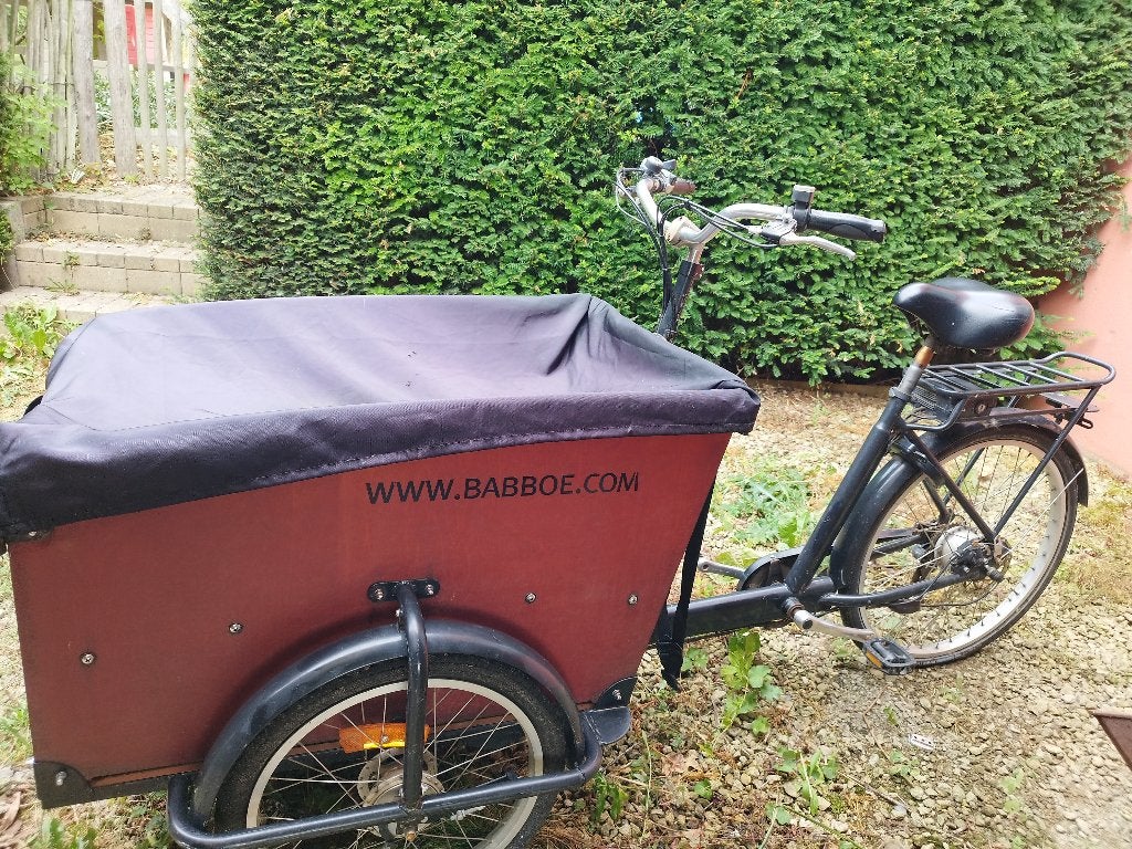 Babboe bakfiets elektrisch, Fietsen en Brommers, Fietsen | Bakfietsen, Ophalen, Gebruikt, Elektrisch
