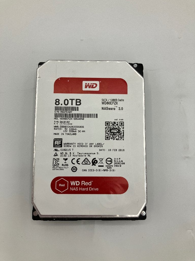Western digital 6 TB red nas hdd schijf, Computers en Software, Harde schijven, Intern, Gebruikt, Verzenden, HDD