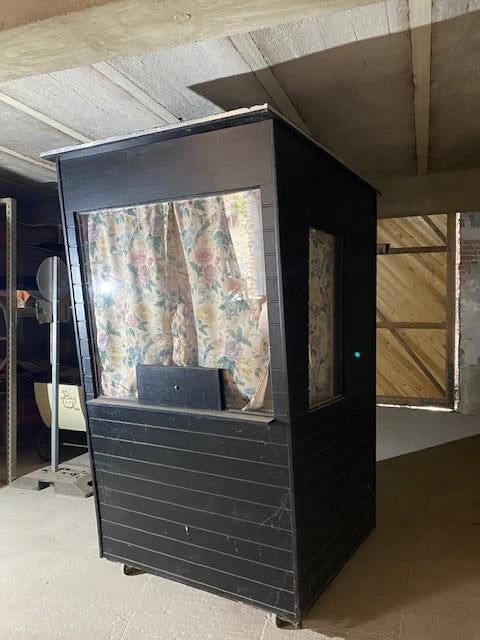 kassawagen/container/mobiele kassa festival, Ophalen