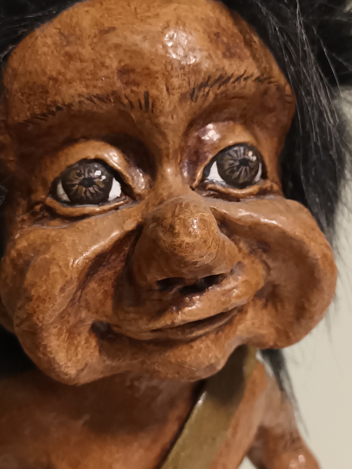 Grote Noorse Trol (37 cm) – Uniek Handgemaakt Beeld, Verzamelen, Ophalen of Verzenden