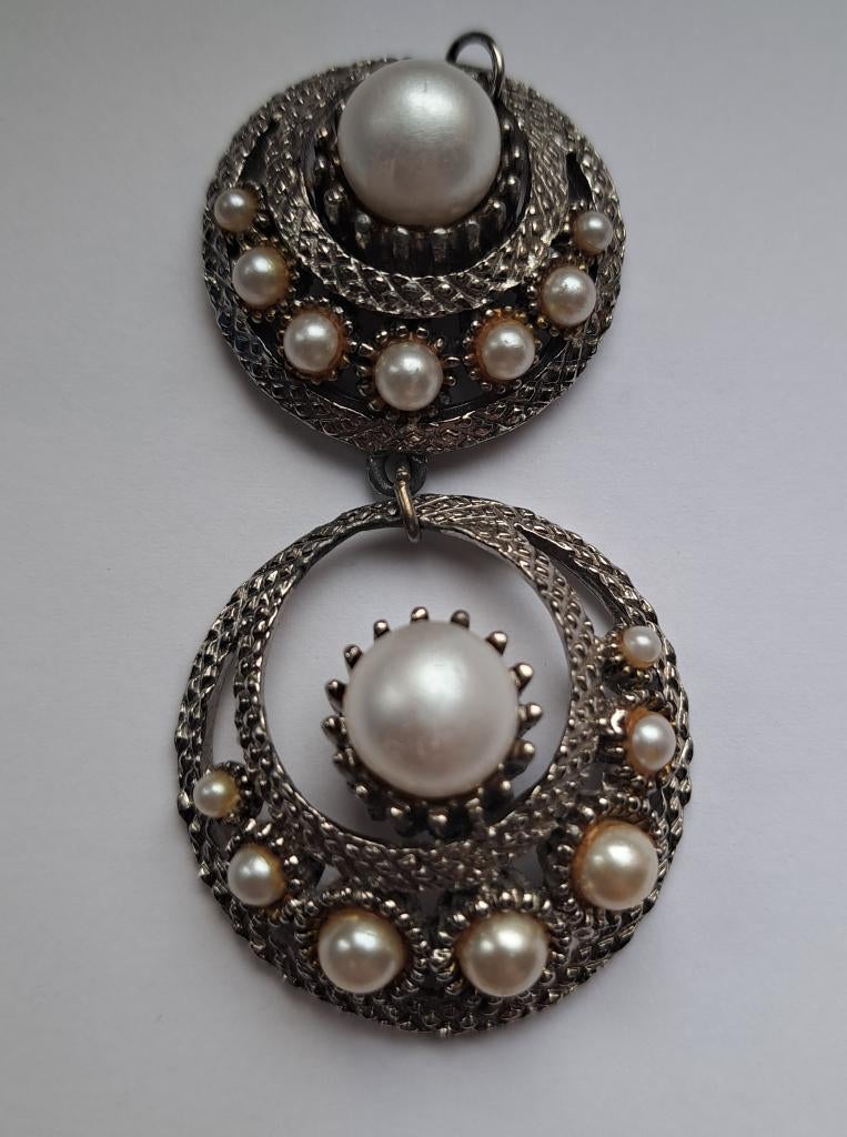 Pendentif art déco, année 50, Handtassen en Accessoires, Antieke sieraden, Ophalen, Hanger