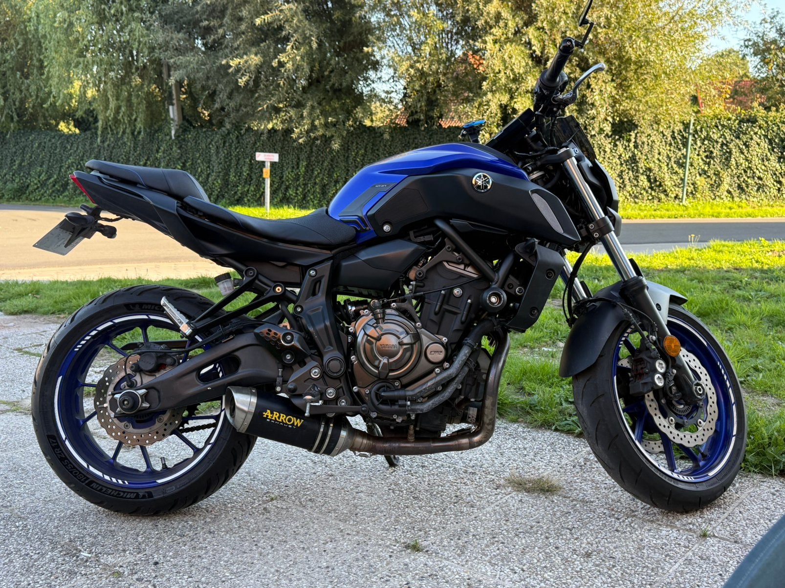 Yamaha MT07 2020 A rijbewijs, Motoren, 2 cilinders, Motorrijbewijs A, Bedrijf, Meer dan 35 kW