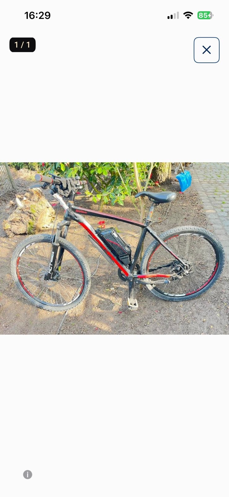 Elektrische mountainbike goed in orde, Enlèvement, Comme neuf