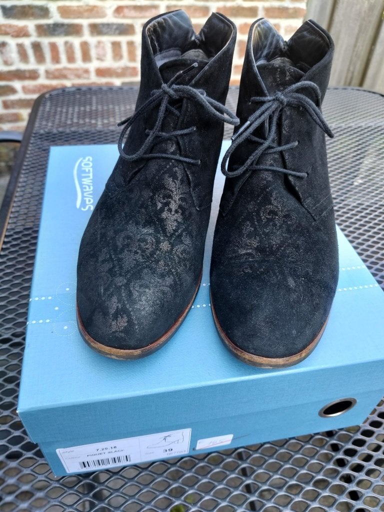 Enkellaarsjes zwart maat 39, Enlèvement, Boots et Botinnes, Porté, Softwaves
