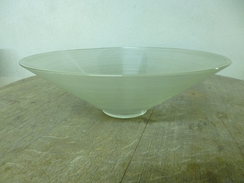 Elegante glazen sierschaal, Rond, Verre, Enlèvement, Utilisé