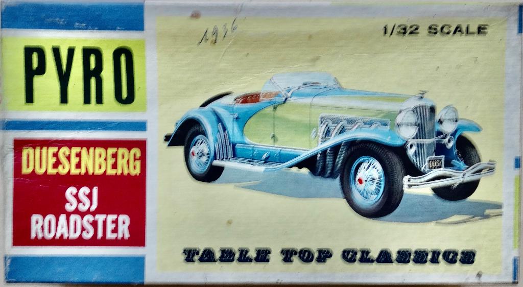 PYRO 1/32 - DUESENBERG SSJ ROADSTER, Overige merken, Auto, 1:32 tot 1:50, Ophalen of Verzenden
