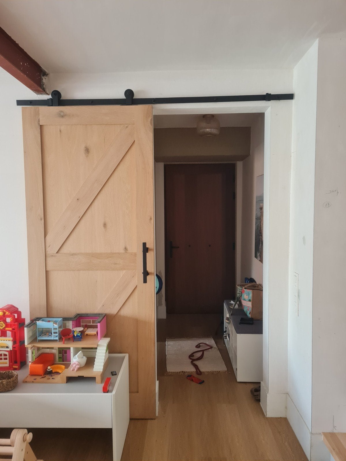 Volle eiken schuifdeur., Immo