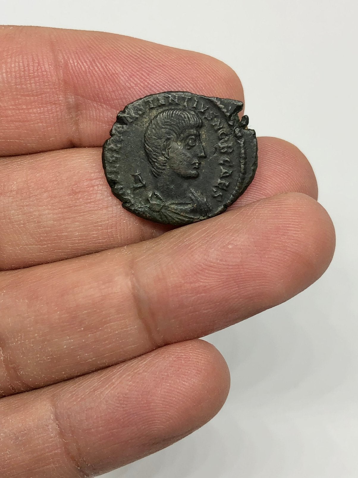 Romeinse valuta, Follis - Constance Galle 351-355 AD, Ophalen of Verzenden, Italië, Losse munt