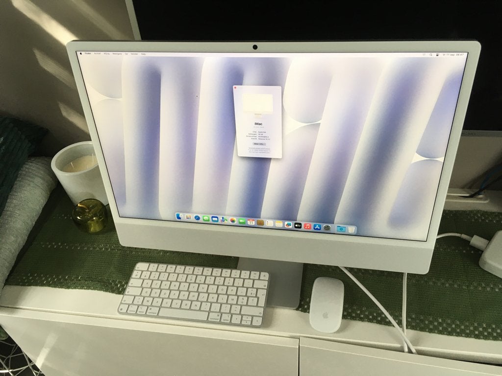 iMac (24”, 2024, Two ports) M4 16GB, Computers en Software, Ophalen, 256 GB, SSD, IMac