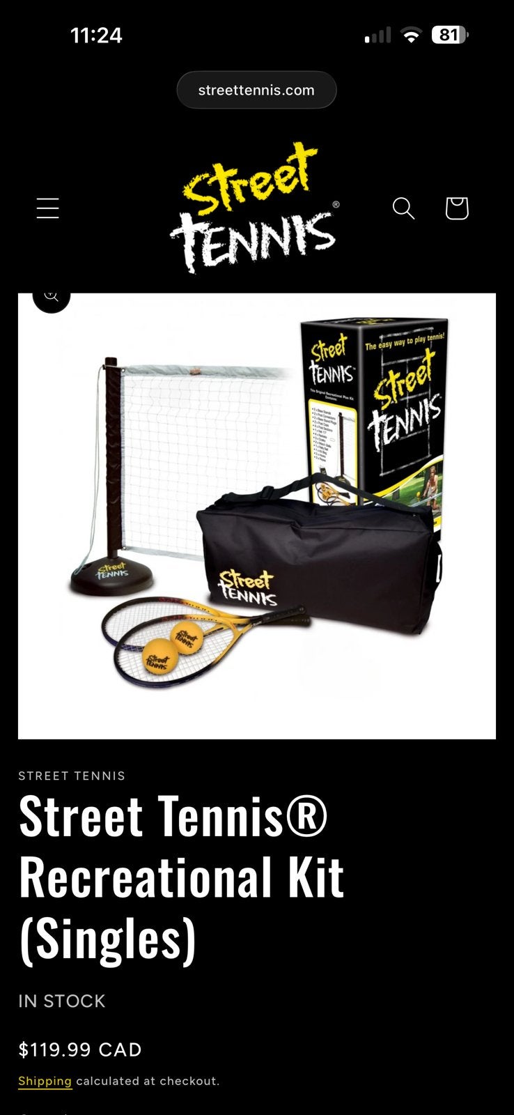 Street tennis set nieuw tennisracket tennisnet, Ophalen, Nieuw
