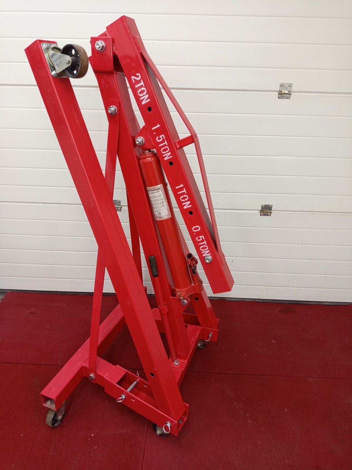 grue d'atelier ( girafe), Enlèvement