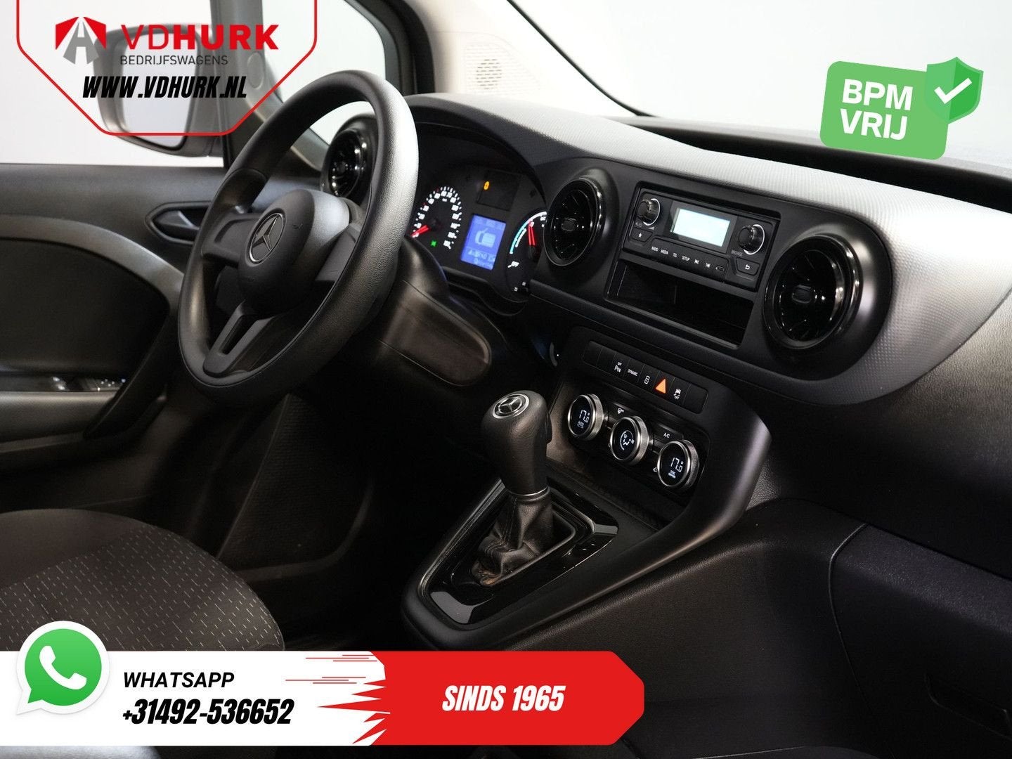 Mercedes-Benz eCitan 112 51 kWh 284 km WLTP Trekhaak/ Climat, Automaat, Parkeersensor, Wit, Mercedes-Benz
